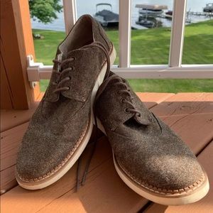 Men’s Brown Brogue Toms Shoes Sz 11 - Like New!